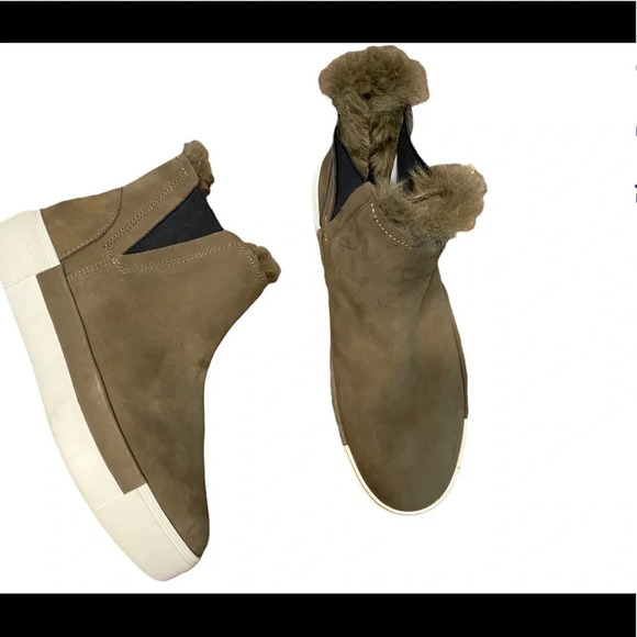J/Slides Fur Suede Ankle Boots - Picture 1 of 9